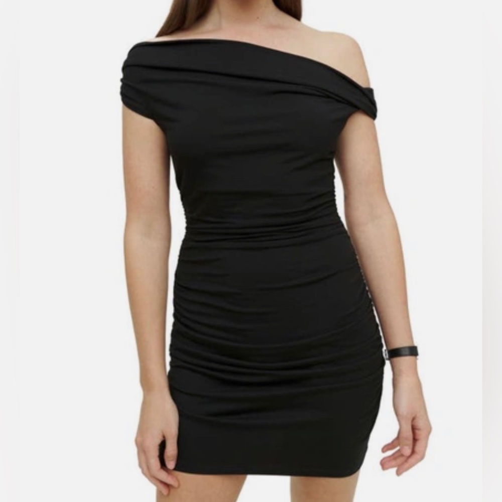 NWT Reformation Raydon Black Knit Dress